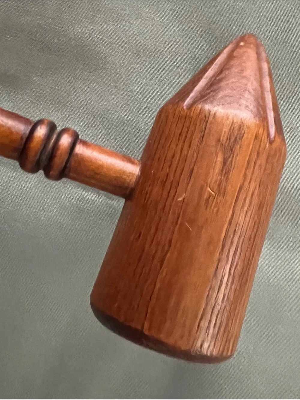 Vintage Wooden 12” Bossing Mallet for Crushing and Tenderizing
